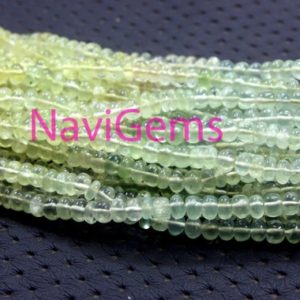 Shop Prehnite Necklaces! Beautiful 1 Strand Top Quality Natural Prehnite Gemstone Smooth Rondelle Beads, 5-6 MM Beads,Green Prehnite Necklace Making Smooth Jewelry | Natural genuine Prehnite necklaces. Buy crystal jewelry, handmade handcrafted artisan jewelry for women.  Unique handmade gift ideas. #jewelry #beadednecklaces #beadedjewelry #gift #shopping #handmadejewelry #fashion #style #product #necklaces #affiliate #ad