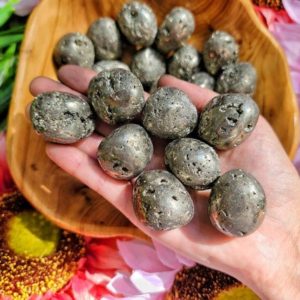 Pyrite Tumbles – Fools Gold – Pyrite – No. 304 | Natural genuine stones & crystals in various shapes & sizes. Buy raw cut, tumbled, or polished gemstones for making jewelry or crystal healing energy vibration raising reiki stones. #crystals #gemstones #crystalhealing #crystalsandgemstones #energyhealing #affiliate #ad