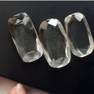 Shop Quartz Cabochons! 27×15-24x14mm Quartz Crystal Rose Cut Flat Cabochons, Crystal Rose Cut Cabochons, Table Cut Crystal For Jewelry (2Pcs To 4 Pcs Options) | Natural genuine stones & crystals in various shapes & sizes. Buy raw cut, tumbled, or polished gemstones for making jewelry or crystal healing energy vibration raising reiki stones. #crystals #gemstones #crystalhealing #crystalsandgemstones #energyhealing #affiliate #ad