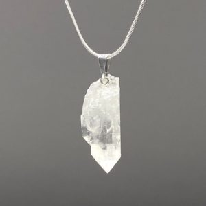 Shop Quartz Crystal Necklaces! Quartz Point Pendant with Free Chain | Natural genuine Quartz necklaces. Buy crystal jewelry, handmade handcrafted artisan jewelry for women.  Unique handmade gift ideas. #jewelry #beadednecklaces #beadedjewelry #gift #shopping #handmadejewelry #fashion #style #product #necklaces #affiliate #ad