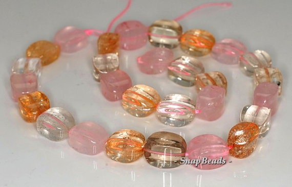 15x11mm Mix Quartz Gemstone Rectangle Cube Loose Beads 7.5 Inch Half Strand Lot 1,2,6 And 12 (90191087-b36-571)