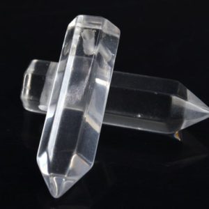 2 Pcs 30x8MM Crystal Clear Quartz Beads Healing Hexagonal Pointed Grade AAA Genuine Natural Loose Beads BULK LOT 2,4,6,12,50 (104395-1213) | Natural genuine other-shape Quartz beads for beading and jewelry making.  #jewelry #beads #beadedjewelry #diyjewelry #jewelrymaking #beadstore #beading #affiliate #ad