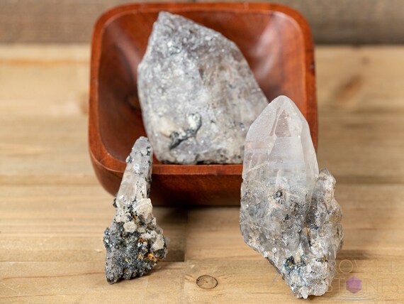 Witches Finger, Clear Quartz, Raw Crystal Points - Thick -  Metaphysical, Gothic Home Decor, Raw Crystals And Stones,  E0481