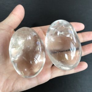 Shop Quartz Stones & Crystals! Large Clear Quartz Palm Stone – Healing Crystals | Natural genuine stones & crystals in various shapes & sizes. Buy raw cut, tumbled, or polished gemstones for making jewelry or crystal healing energy vibration raising reiki stones. #crystals #gemstones #crystalhealing #crystalsandgemstones #energyhealing #affiliate #ad