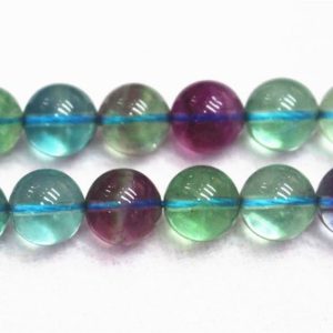 Natural AAA Genuine Fluorite Round Beads,Rainbow Fluorite Beads,6mm 8mm 10mm Genuine Purple Fluorite beads,one strand 15" | Natural genuine beads Gemstone beads for beading and jewelry making.  #jewelry #beads #beadedjewelry #diyjewelry #jewelrymaking #beadstore #beading #affiliate #ad