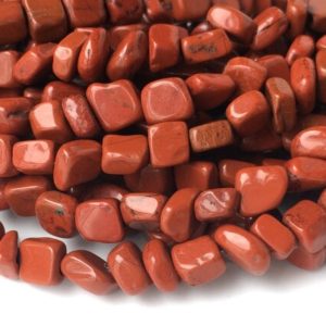 15.5" 3~5mm Natural red jasper pebbles beads, small red jasper pebbles, red jasper potato beads, small nugget beads | Natural genuine chip Red Jasper beads for beading and jewelry making.  #jewelry #beads #beadedjewelry #diyjewelry #jewelrymaking #beadstore #beading #affiliate #ad