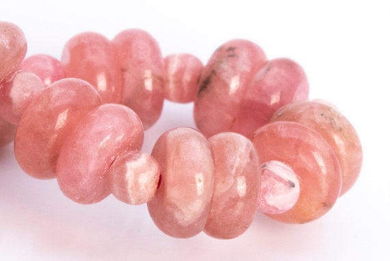 5x3mm Argentina Rhodochrosite Beads Pink Bracelet Grade Aa Genuine Natural Rondelle Gemstone 6" (115488h-3866)