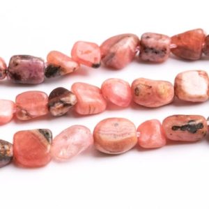 Shop Rhodochrosite Chip & Nugget Beads! 4-8×3-5MM Red Pink Rhodochrosite Beads Grade A Genuine Natural Gemstone Pebble Chips Loose Beads 15.5" / 7.5" Bulk Lot Options (118786) | Natural genuine chip Rhodochrosite beads for beading and jewelry making.  #jewelry #beads #beadedjewelry #diyjewelry #jewelrymaking #beadstore #beading #affiliate #ad