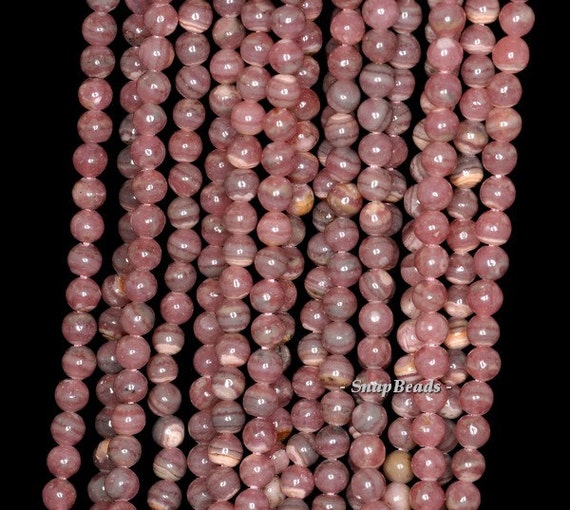 4mm Rhodochrosite Gemstone Grade Aa Round 4mm Loose Beads 15.5 Inch Full Strand (90146929-345)