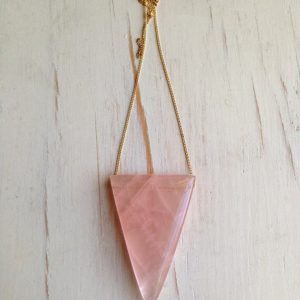 Shop Rose Quartz Jewelry! Rose Quartz Necklace Geometric Gemstone Necklace Rose Quartz Jewelry Layered Necklace | Natural genuine Rose Quartz jewelry. Buy crystal jewelry, handmade handcrafted artisan jewelry for women.  Unique handmade gift ideas. #jewelry #beadedjewelry #beadedjewelry #gift #shopping #handmadejewelry #fashion #style #product #jewelry #affiliate #ad