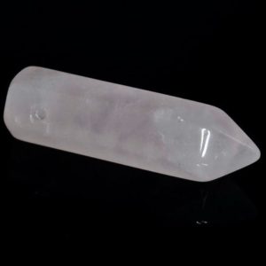 Shop Rose Quartz Bead Shapes! 31x8mm Rose Quartz  Gemstone Point Healing Chakra Hexagonal Point Focal Bead BULK LOT 2,4,6,12 and 50 (90183771-368) | Natural genuine other-shape Rose Quartz beads for beading and jewelry making.  #jewelry #beads #beadedjewelry #diyjewelry #jewelrymaking #beadstore #beading #affiliate #ad