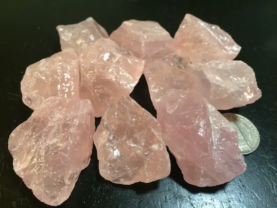 Raw Rose Quartz Crystal - Rose Quartz Crystal Cluster - Rose Quartz - Healing Crystal - Rose Quartz - Chakra - Reiki - Love