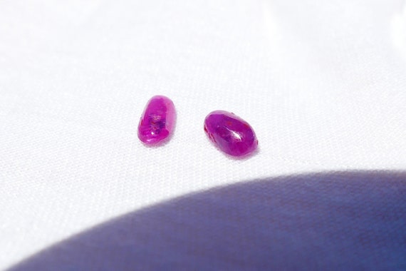 2.05 Carat Ruby Cabochons Natural Untreated