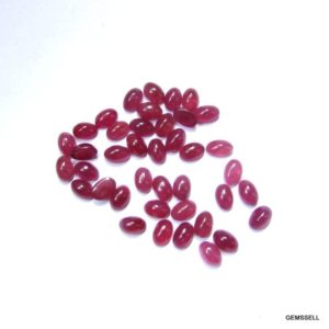 Shop Ruby Cabochons! 5 pieces 3x5mm Ruby Oval Cabochon Gemstone, unheated or untreated, 100% natural Ruby Cabochon Oval Loose Gemstone, AAA Quality Gemstone | Natural genuine stones & crystals in various shapes & sizes. Buy raw cut, tumbled, or polished gemstones for making jewelry or crystal healing energy vibration raising reiki stones. #crystals #gemstones #crystalhealing #crystalsandgemstones #energyhealing #affiliate #ad