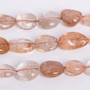 Shop Rutilated Quartz Chip & Nugget Beads! 8-10MM Bronze Rutilated Quartz Beads Pebble Nugget Grade AA Genuine Natural Gemstone Loose Beads 15.5"/7.5"  Bulk Lot Options (108548) | Natural genuine chip Rutilated Quartz beads for beading and jewelry making.  #jewelry #beads #beadedjewelry #diyjewelry #jewelrymaking #beadstore #beading #affiliate #ad