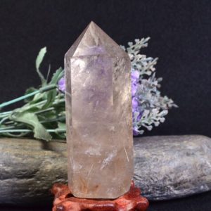 Shop Rutilated Quartz Points & Wands! A Clear Golden Copper Rutilated Quartz Crystal Point,Gold Rutilated Crystal Tower,Collections,Display,Energy Crystal,93mm | Natural genuine stones & crystals in various shapes & sizes. Buy raw cut, tumbled, or polished gemstones for making jewelry or crystal healing energy vibration raising reiki stones. #crystals #gemstones #crystalhealing #crystalsandgemstones #energyhealing #affiliate #ad