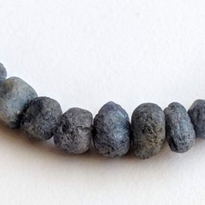 7-8mm Blue Sapphire Rough Strand, Natural Blue Sapphire Beads, Rough Sapphire Gemstone For Jewelry, Loose Raw Blue Sapphire 13 Inch – PDG104 | Natural genuine chip Sapphire beads for beading and jewelry making.  #jewelry #beads #beadedjewelry #diyjewelry #jewelrymaking #beadstore #beading #affiliate #ad