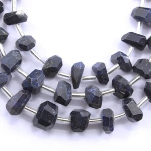 Shop Sapphire Chip & Nugget Beads! Fine Quality Natural Blue Sapphire Gemstone, 26 Pieces Faceted Nuggets Shape Beads,Size 7-10 MM Blue Sapphire September Birthstone Wholesale | Natural genuine chip Sapphire beads for beading and jewelry making.  #jewelry #beads #beadedjewelry #diyjewelry #jewelrymaking #beadstore #beading #affiliate #ad