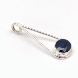 Shop Sapphire Pendants! Blue Sapphire Pendant – Long Teardrop Setting – 925 Sterling Silver | Natural genuine Sapphire pendants. Buy crystal jewelry, handmade handcrafted artisan jewelry for women.  Unique handmade gift ideas. #jewelry #beadedpendants #beadedjewelry #gift #shopping #handmadejewelry #fashion #style #product #pendants #affiliate #ad