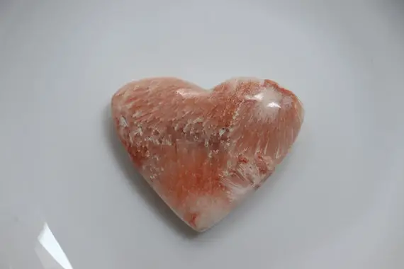 Natural Pink Scolecite Heart Stone, Pink Scolecite Heart Stone, Pink Scolecite Jewelry, Natural Pink Scolecite Heart Healing Crystal