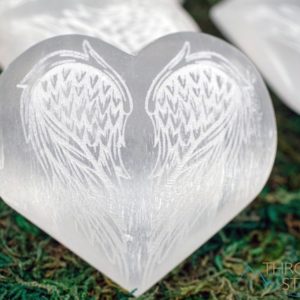 Shop Selenite Shapes! SELENITE Crystal Heart – Angel Wings – Self Care, Home Decor, Healing Crystals and Stones, E1908 | Natural genuine stones & crystals in various shapes & sizes. Buy raw cut, tumbled, or polished gemstones for making jewelry or crystal healing energy vibration raising reiki stones. #crystals #gemstones #crystalhealing #crystalsandgemstones #energyhealing #affiliate #ad