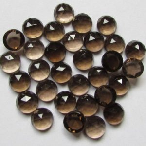 Shop Smoky Quartz Cabochons! 10 Pcs 6mm Smoky Quartz Rose Cut Round Cabochon, smoky quartz Round Rose cut faceted cabochon, Smoky Quartz Cabochon Round Rose cut Gemstone | Natural genuine stones & crystals in various shapes & sizes. Buy raw cut, tumbled, or polished gemstones for making jewelry or crystal healing energy vibration raising reiki stones. #crystals #gemstones #crystalhealing #crystalsandgemstones #energyhealing #affiliate #ad