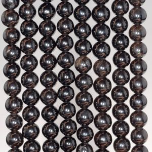 Shop Smoky Quartz Round Beads! 6MM Rare Morion Black Rock Crystal Gemstone Smoky Black Grade AAA Round Loose Beads 15.5 inch Full Strand (80003785-B95) | Natural genuine round Smoky Quartz beads for beading and jewelry making.  #jewelry #beads #beadedjewelry #diyjewelry #jewelrymaking #beadstore #beading #affiliate #ad
