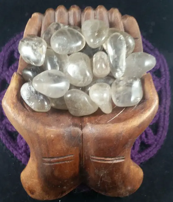 Smoky Quartz Tumbled Stone Polished Crystal Stones Crystals Unique Round Large Tumbles