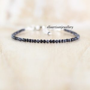 Shop Snowflake Obsidian Jewelry! Snowflake Obsidian Dainty Bracelet in Sterling Silver, Gold or Rose Gold Filled, Delicate Gemstone Stacking Bracelet, Boho Jewelry for Women | Natural genuine Snowflake Obsidian jewelry. Buy crystal jewelry, handmade handcrafted artisan jewelry for women.  Unique handmade gift ideas. #jewelry #beadedjewelry #beadedjewelry #gift #shopping #handmadejewelry #fashion #style #product #jewelry #affiliate #ad