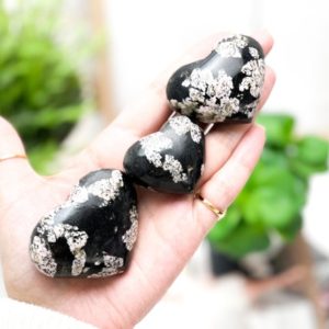 Snowflake Obsidian Crystal Hearts : The Ultimate Healing Crystal for Emotional Balance | Natural genuine stones & crystals in various shapes & sizes. Buy raw cut, tumbled, or polished gemstones for making jewelry or crystal healing energy vibration raising reiki stones. #crystals #gemstones #crystalhealing #crystalsandgemstones #energyhealing #affiliate #ad