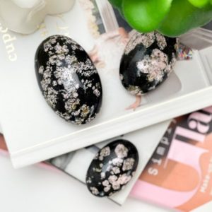 Shop Snowflake Obsidian Stones & Crystals! Healing Snowflake Obsidian Palm Stones – Natural Stress Relievers with Active Energy | Natural genuine stones & crystals in various shapes & sizes. Buy raw cut, tumbled, or polished gemstones for making jewelry or crystal healing energy vibration raising reiki stones. #crystals #gemstones #crystalhealing #crystalsandgemstones #energyhealing #affiliate #ad