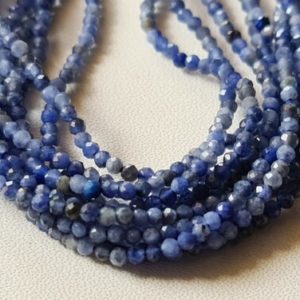 Shop Sodalite Necklaces! 2.5mm Sodalite Faceted Rondelles Natural Sodalite Beads For Necklace Sodalite Jewelry (1STR – 5STR Options) – DGA70 | Natural genuine Sodalite necklaces. Buy crystal jewelry, handmade handcrafted artisan jewelry for women.  Unique handmade gift ideas. #jewelry #beadednecklaces #beadedjewelry #gift #shopping #handmadejewelry #fashion #style #product #necklaces #affiliate #ad