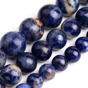 Shop Sodalite Round Beads! African Sodalite Beads Genuine Natural Grade AA Gemstone Round Loose Beads 6MM 8MM 10MM Bulk Lot Options | Natural genuine round Sodalite beads for beading and jewelry making.  #jewelry #beads #beadedjewelry #diyjewelry #jewelrymaking #beadstore #beading #affiliate #ad