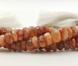 Shop Sunstone Faceted Beads! AAA+ Natural Golden Sunstone Faceted Rondelle Shape Gemstone Beads,Geniune Sunstone Faceted Beads,6-7 MM Sunstone Beads For Handmade Jewelry | Natural genuine faceted Sunstone beads for beading and jewelry making.  #jewelry #beads #beadedjewelry #diyjewelry #jewelrymaking #beadstore #beading #affiliate #ad
