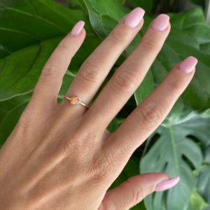 Shop Sunstone Rings! Raw sunstone ring, silver ring, stackable | Natural genuine Sunstone rings, simple unique handcrafted gemstone rings. #rings #jewelry #shopping #gift #handmade #fashion #style #affiliate #ad