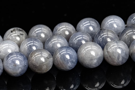 7mm Tanzanite Beads Gray Blue Grade A Genuine Natural Gemstone Round Loose Beads 14" / 7" Bulk Lot Options (111559)