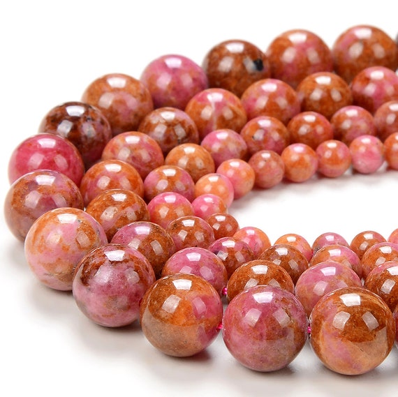 Natural Thulite Gemstone Grade Aa Round 5mm 6mm 7mm 8mm 9mm 10mm 11mm 12mm Loose Beads (d237) Natural Thulite Gemstone Grade Aa Round 5mm 6mm 7mm 8mm 9mm 10mm 11mm 12mm Loose Beads (d237)