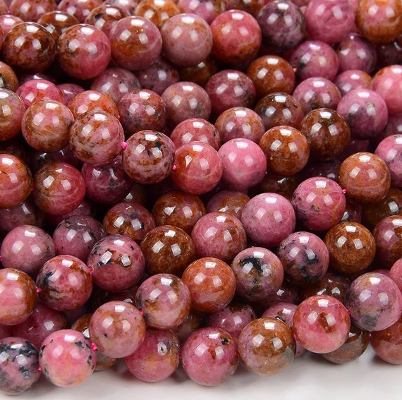 Natural Thulite Gemstone Grade Aa Round 7mm 8mm 9mm 10mm 11mm 12mm 13mm 14mm 15mm 16mm Loose Beads (d127 D128) Natural Thulite Gemstone Grade Aa Round 7mm 8mm 9mm 10mm 11mm 12mm 13mm 14mm 15mm 16mm Loose Beads (d127 D128)