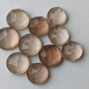 Shop Topaz Cabochons! 8-9mm Imperial Topaz Faceted Round Flat Back Cabochons, Imperial Topaz Rose Cut Round, Loose Topaz For Jewelry (5pcs To 10Pcs Options-ADG367 | Natural genuine stones & crystals in various shapes & sizes. Buy raw cut, tumbled, or polished gemstones for making jewelry or crystal healing energy vibration raising reiki stones. #crystals #gemstones #crystalhealing #crystalsandgemstones #energyhealing #affiliate #ad