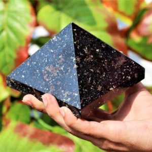 Large 110MM Natural Black Schorl Tourmaline Metaphysical Healing Chakra Stone Pyramid | Natural genuine stones & crystals in various shapes & sizes. Buy raw cut, tumbled, or polished gemstones for making jewelry or crystal healing energy vibration raising reiki stones. #crystals #gemstones #crystalhealing #crystalsandgemstones #energyhealing #affiliate #ad