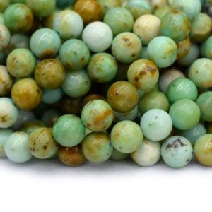 Shop Turquoise Round Beads! 15.5" 6mm/8mm/10mm Natural Mongolian turquoise round beads, multi green color jewelry beads, natural turquoise beads QGCO | Natural genuine round Turquoise beads for beading and jewelry making.  #jewelry #beads #beadedjewelry #diyjewelry #jewelrymaking #beadstore #beading #affiliate #ad