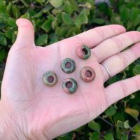 10pcs Natural Unakite Healing Gemstone 14mm Round Rondelle Donut Beads (large Hole 5.6mm) For Macrame Charm Bracelet Jewelry Making | Natural genuine Gemstone jewelry. Buy crystal jewelry, handmade handcrafted artisan jewelry for women.  Unique handmade gift ideas. #jewelry #beadedjewelry #beadedjewelry #gift #shopping #handmadejewelry #fashion #style #product #jewelry #affiliate #ad