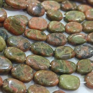 Shop Unakite Bead Shapes! Independence Day Sale Pack Of 2 Strands New Brand AAA Natural UNAKITE Oval Shaped 7/11mm Beads, 14.5 Inch Strand An Amazing Item | Natural genuine other-shape Unakite beads for beading and jewelry making.  #jewelry #beads #beadedjewelry #diyjewelry #jewelrymaking #beadstore #beading #affiliate #ad