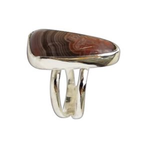 Shop Agate Rings! Crazylace Agate and Sterling Silver Ring, size 6-3/4  r675czlf3481 | Natural genuine Agate rings, simple unique handcrafted gemstone rings. #rings #jewelry #shopping #gift #handmade #fashion #style #affiliate #ad