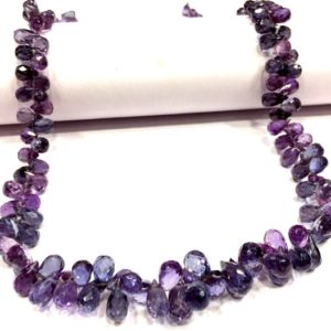 Extremely Beautiful~Great Sparkling~Alexandrite Faceted Drops Beads Alexandrite Teardrop Gemstone Beads Alexandrite Necklace Wholesale Price | Natural genuine other-shape Gemstone beads for beading and jewelry making.  #jewelry #beads #beadedjewelry #diyjewelry #jewelrymaking #beadstore #beading #affiliate #ad