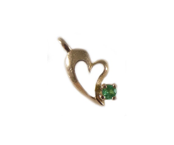 Rare Alexandrite Gemstone, Genuine Alexandrite Heart Necklace, Natural Color-change Gemstone, 14kt Gold Pendant, 19th Century Gemstone 66152