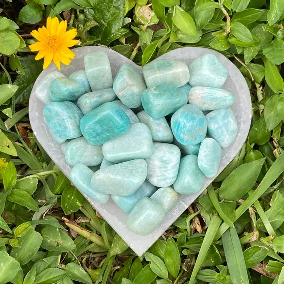 Amazonite, Amazonite Tumbled Stone, Crystal, Tumble Stone, Polished Amazonite, Feldspar