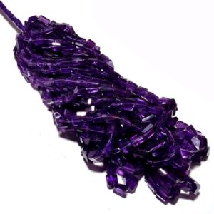 Shop Amethyst Chip & Nugget Beads! AAA QUALITY~~Natural Amethyst Gemstone Beads Amethyst Faceted Nugget Beads Laser Cut Amethyst Nuggets Wholesale Price Gemstone Beads | Natural genuine chip Amethyst beads for beading and jewelry making.  #jewelry #beads #beadedjewelry #diyjewelry #jewelrymaking #beadstore #beading #affiliate #ad