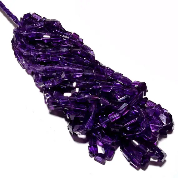 Aaa Quality~~natural Amethyst Gemstone Beads Amethyst Faceted Nugget Beads Laser Cut Amethyst Nuggets Wholesale Price Gemstone Beads