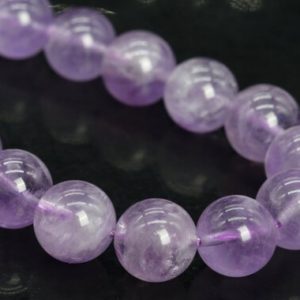 10-11MM Transparent Light Lavender Amethyst Beads AAA Genuine Natural Gemstone Half Strand Round Beads 7.5" Bulk Lot Options (109518h-2994) | Natural genuine round Array beads for beading and jewelry making.  #jewelry #beads #beadedjewelry #diyjewelry #jewelrymaking #beadstore #beading #affiliate #ad